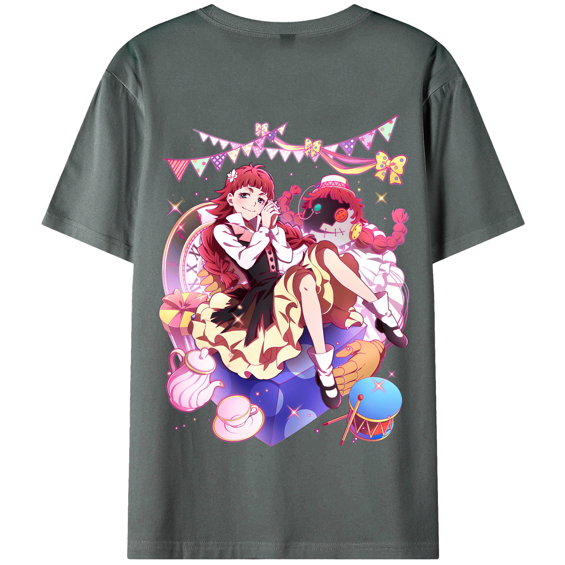 （画像用） 文豪ストレイドッグス Bungo Stray Dogs 綿100％半袖Tシャツ（背面プリント）